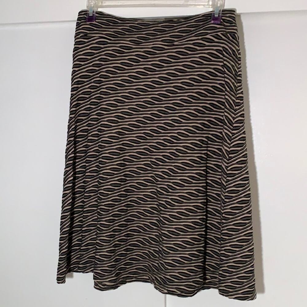 Gray &‎ black stretchy skirt